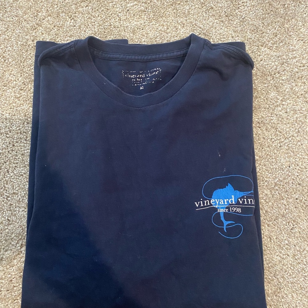 Vineyard Vines Men's Classic Navy  Tee